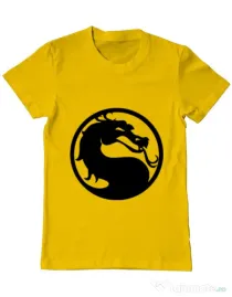 Tricou ADLER barbat Kombat time Galben