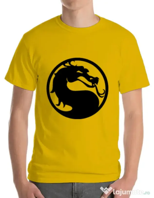 Tricou ADLER barbat Kombat time Galben