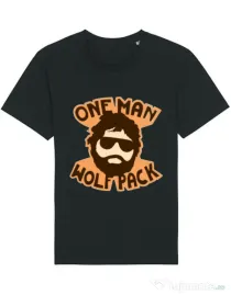 Tricou STANLEY STELLA barbat One man wolf pack Negru
