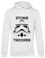 Hoodie barbat cu gluga Storm trooper Alb