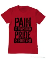 Tricou ADLER barbat Pain and pride Rosu