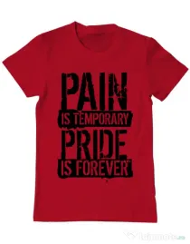 Tricou ADLER barbat Pain and pride Rosu