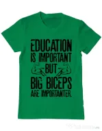 Tricou ADLER barbat Big biceps Verde mediu