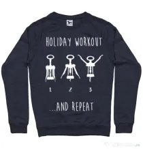 Bluza ADLER barbat Holiday workout Denim inchis