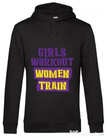 Hoodie barbat cu gluga Women train Negru