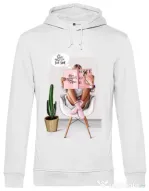 Hoodie barbat cu gluga Shine baby Alb