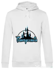 Hoodie barbat cu gluga Transylvania Alb
