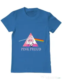 Tricou ADLER barbat Pink Freud Albastru azuriu
