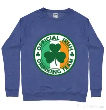 Bluza ADLER barbat Irish Drinking Team Albastru melanj