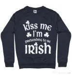 Bluza ADLER barbat Pretending to be irish Denim inchis