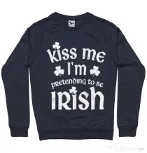 Bluza ADLER barbat Pretending to be irish Denim inchis