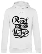 Hoodie barbat cu gluga Read books Alb