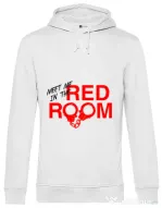 Hoodie barbat cu gluga Red room Alb