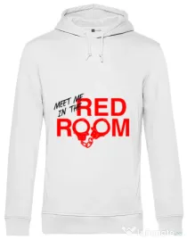 Hoodie barbat cu gluga Red room Alb