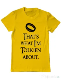 Tricou ADLER barbat Tolkien Galben
