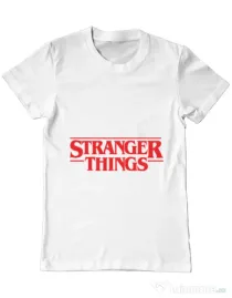 Tricou ADLER barbat Stranger things Alb