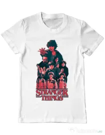 Tricou ADLER barbat Stranger team Alb