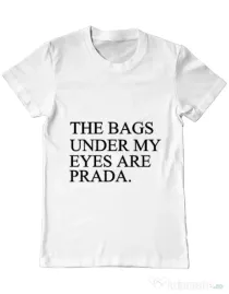 Tricou ADLER barbat Prada bags Alb