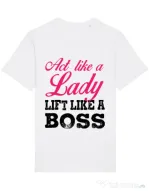 Tricou STANLEY STELLA barbat Lift like a boss Alb