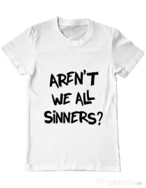 Tricou ADLER barbat Sinners Alb