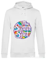 Hoodie barbat cu gluga The sweet spot Alb