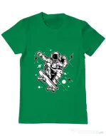 Tricou ADLER barbat Skate Space Verde mediu