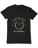 Tricou ADLER barbat Grenade Negru