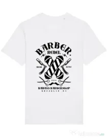 Tricou STANLEY STELLA barbat Barber Rebel II Alb