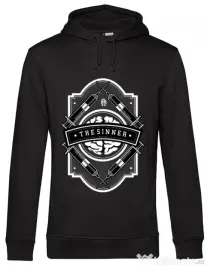 Hoodie barbat cu gluga The Sinner Negru