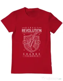 Tricou ADLER barbat Street Revolution Rosu