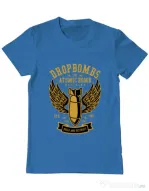 Tricou ADLER barbat Dropbombs Albastru azuriu