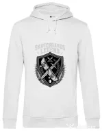 Hoodie barbat cu gluga Skateboards Legend Alb