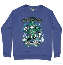 Bluza ADLER barbat Vandalism Albastru melanj