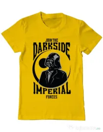 Tricou ADLER barbat Darkside Galben