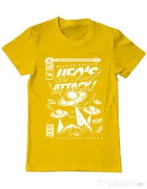 Tricou ADLER barbat UFO Galben