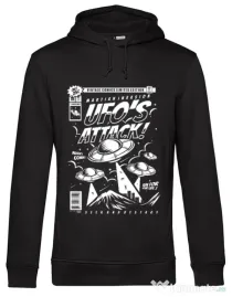 Hoodie barbat cu gluga UFO Negru