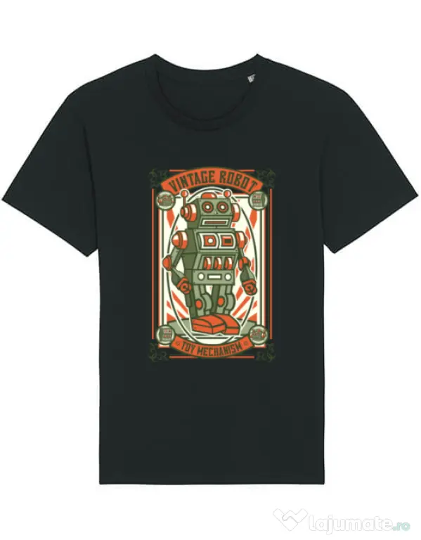 Tricou STANLEY STELLA barbat Vintage Robot Negru