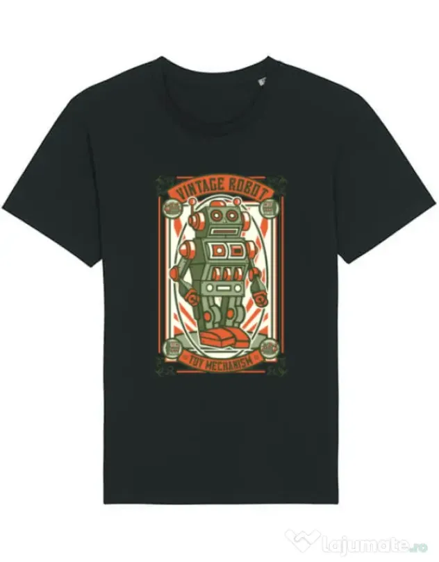 Tricou STANLEY STELLA barbat Vintage Robot Negru