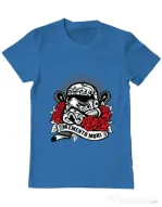 Tricou ADLER barbat Dead Trooper Albastru azuriu