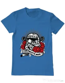 Tricou ADLER barbat Dead Trooper Albastru azuriu