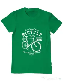 Tricou ADLER barbat Bicycle Verde mediu