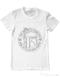 Tricou ADLER barbat Bounty Hunter Alb