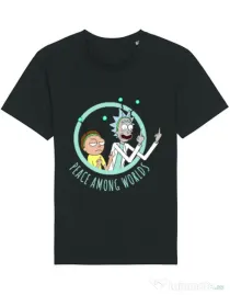 Tricou STANLEY STELLA barbat Peace among worlds Negru