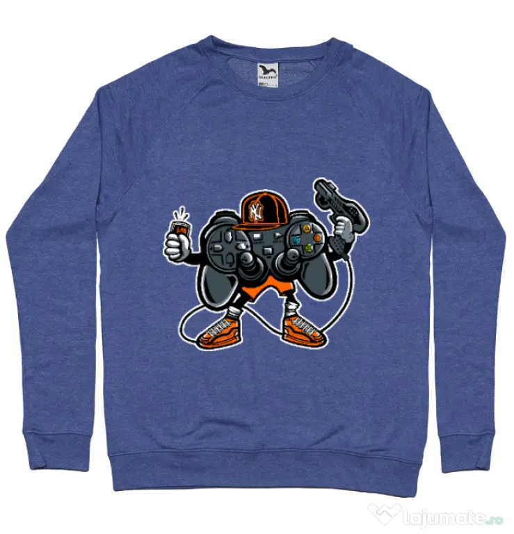 Bluza ADLER barbat Lets play Albastru melanj