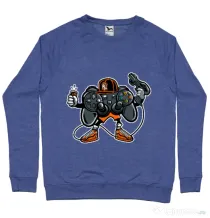 Bluza ADLER barbat Lets play Albastru melanj