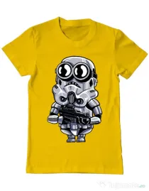 Tricou ADLER barbat Minion trooper Galben