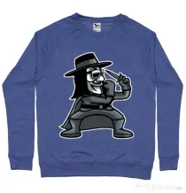 Bluza ADLER barbat Fighting Vendetta Albastru melanj