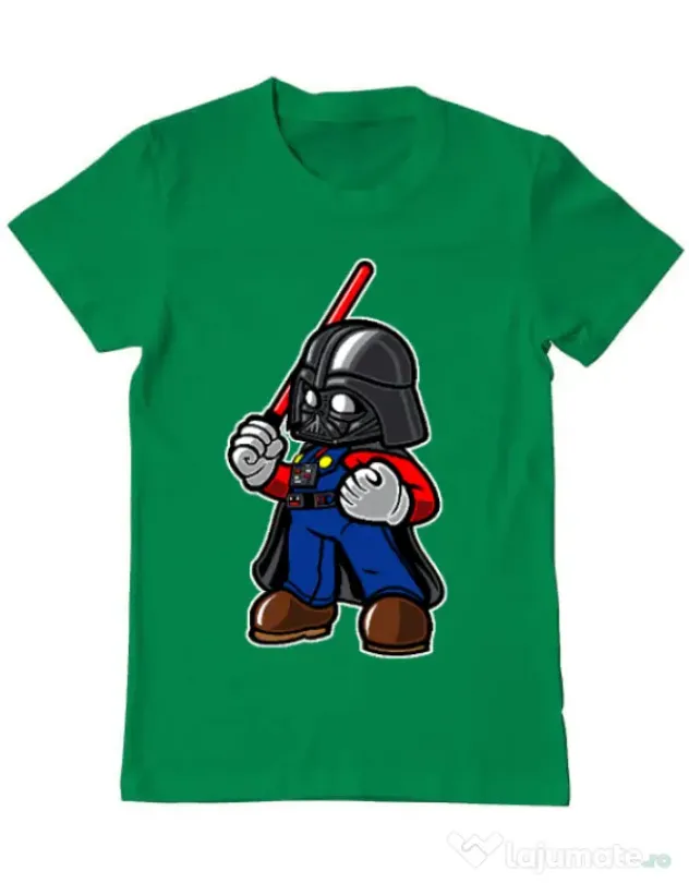 Tricou ADLER barbat Darth plumber Verde mediu