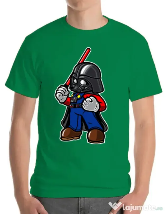 Tricou ADLER barbat Darth plumber Verde mediu