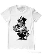 Tricou ADLER barbat Gramophone head Alb